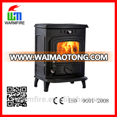 classic freestanding cast iron wood burning stove for sale, with water boiler